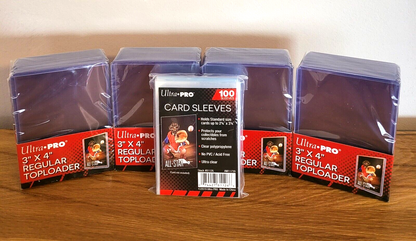 Ultra Pro Toploader 3x4 Kartenhüllen TCG 100 Stück + 100 Sleeves Pokemon,MTG NEU