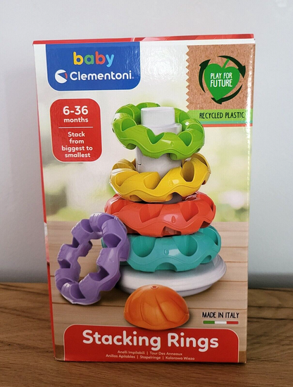 Clementoni Baby - Stapelringe, Lernspielzeug,Motoriktrainer ab 6 Monaten NEU OVP