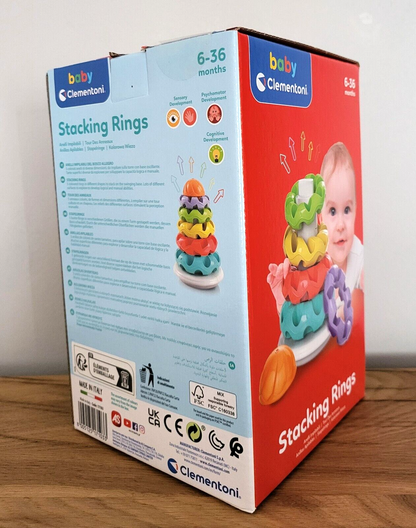 Clementoni Baby - Stapelringe, Lernspielzeug,Motoriktrainer ab 6 Monaten NEU OVP