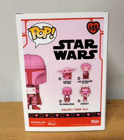 POP! Star Wars Vinyl Figur - Valentines Mandalorian Sonderedition Funko #495 NEU