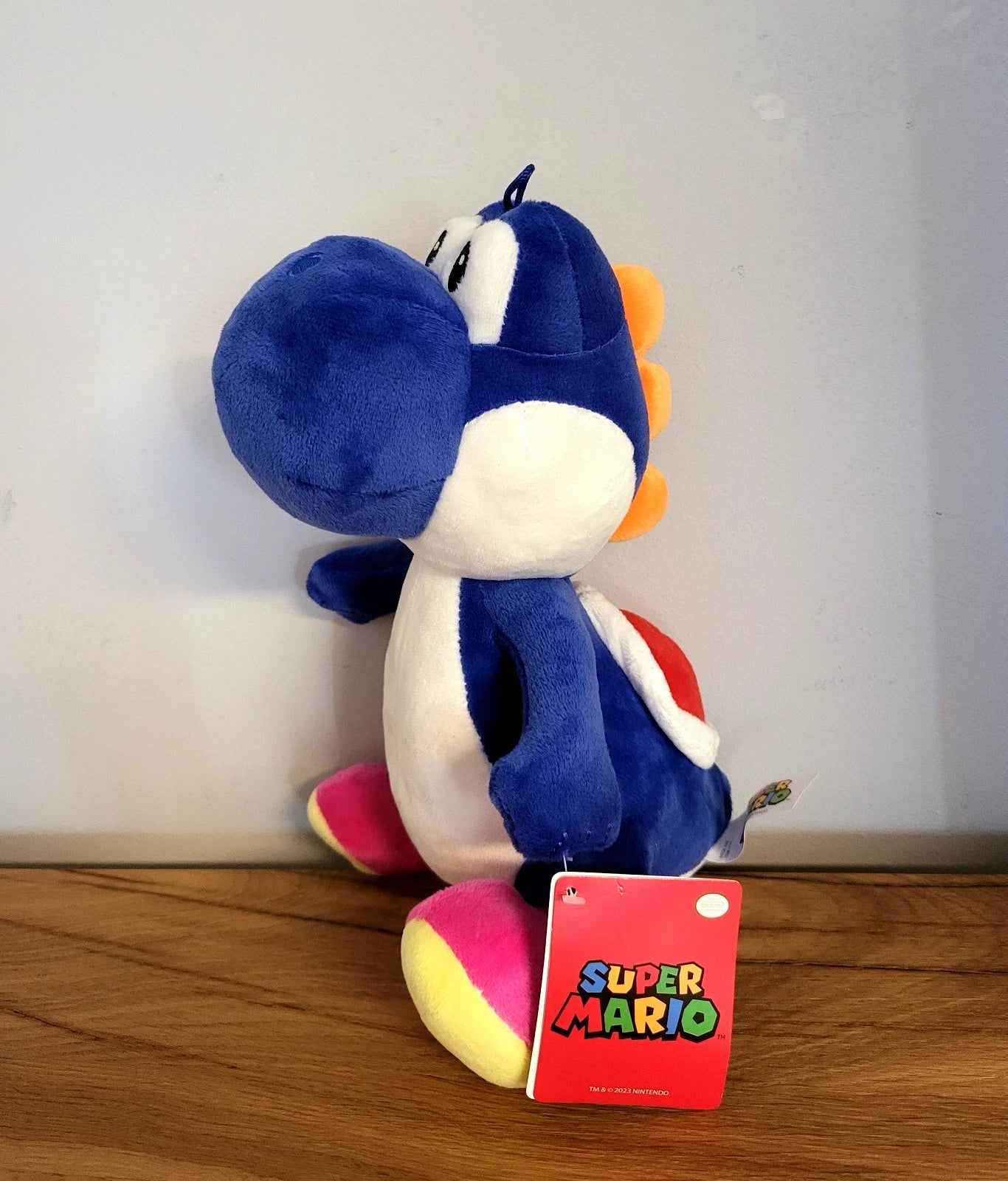 Super Mario Bross Plüschtier Yoshi blau Figur Spielzeug Kinder Baby Film Kino Spiel Serie Kuscheltier NEU