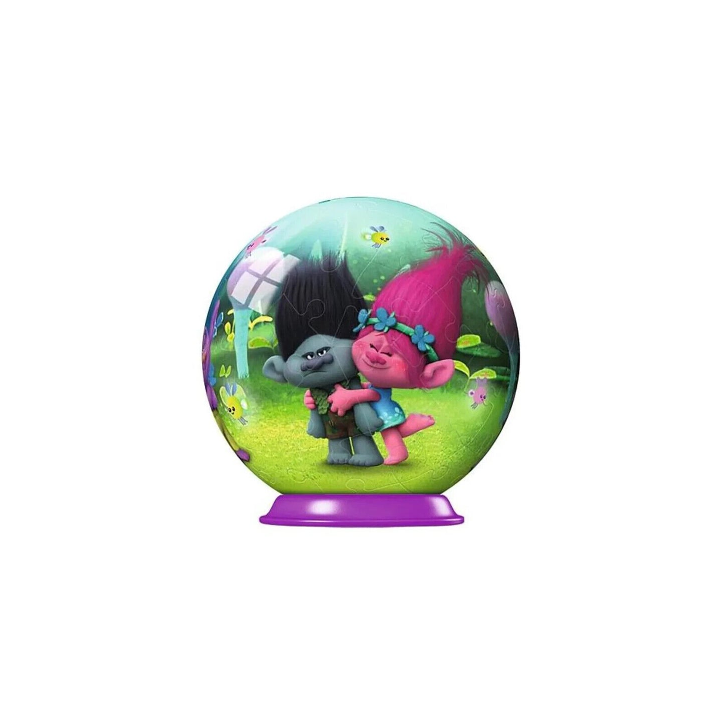 Trolls 3D Puzzle Ravensburger rund 54Teile 7cm Spiel Geschenk Dreamworks NEU