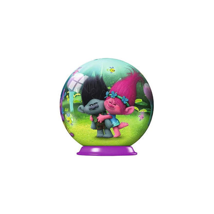 Trolls 3D Puzzle Ravensburger rund 54Teile 7cm Spiel Geschenk Dreamworks NEU