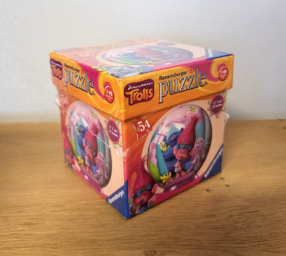 Trolls 3D Puzzle Ravensburger rund 54Teile 7cm Spiel Geschenk Dreamworks NEU