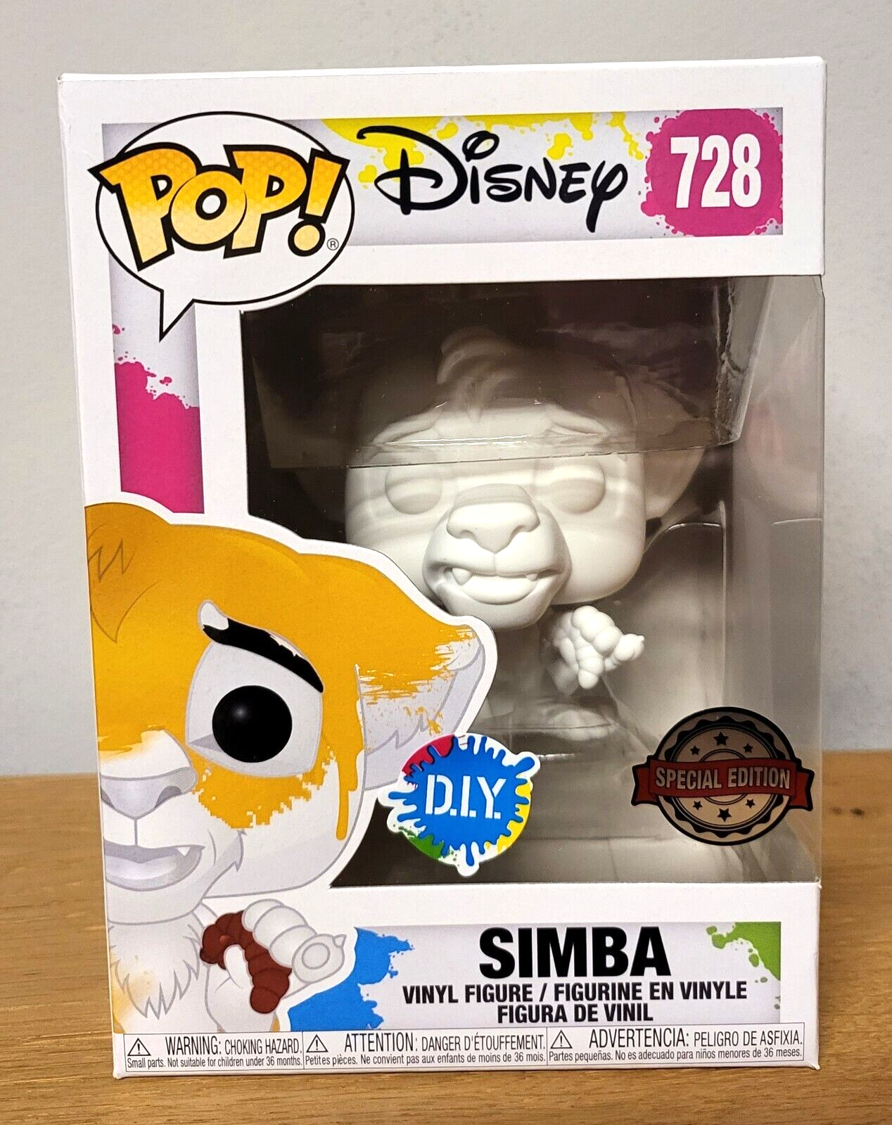 POP! Disney König der Löwen Simba Special/Sonderedition DIY Vinyl Funko #728 NEU