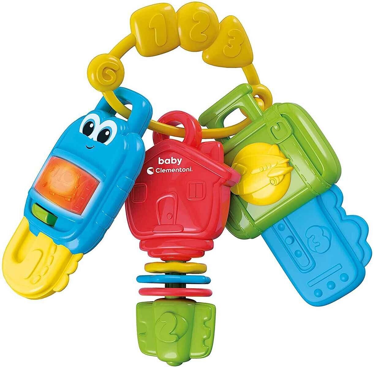 Clementoni Baby Elektronische Schlüssel Lernspielzeug mit Musik ab 3 Monaten NEU