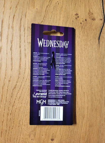 Schlüsselanhänger Wednesday Addams Film Gummi Hand Thing eiskaltes Händchen NEU