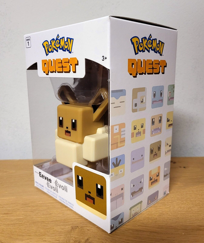 Pokemon Quest Evoli Eevee Figur Vinylfigur Sammelfigur 10 cm Series 1 NEU & OVP