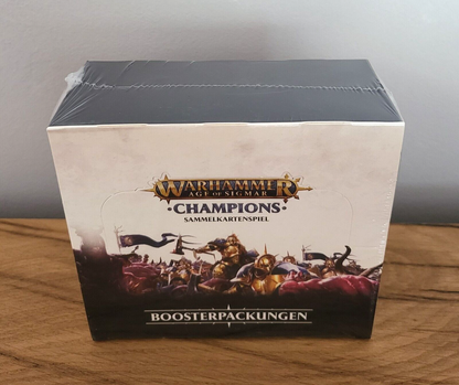 Warhammer Age Of Sigmar Champions Sammelkartenspiel 24x Booster Display DE NEU