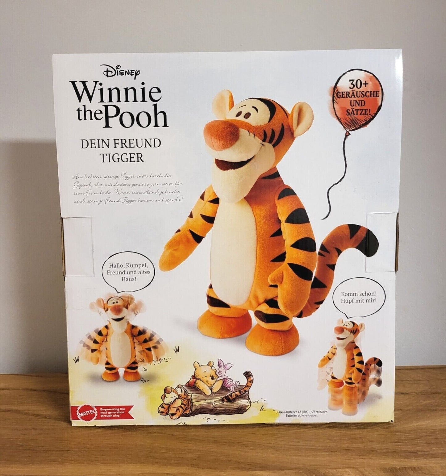 Fisher-Price Disney Plüsch Stofftier Dein Freund Winnie Pooh Puuh / Tigger mit SOUND 30cm NEU & OVP