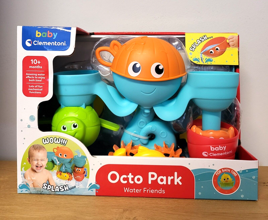 Badespielzeug Clementoni Baby Octo Park Bade Freunde Wasserpark Set Spiel NEU