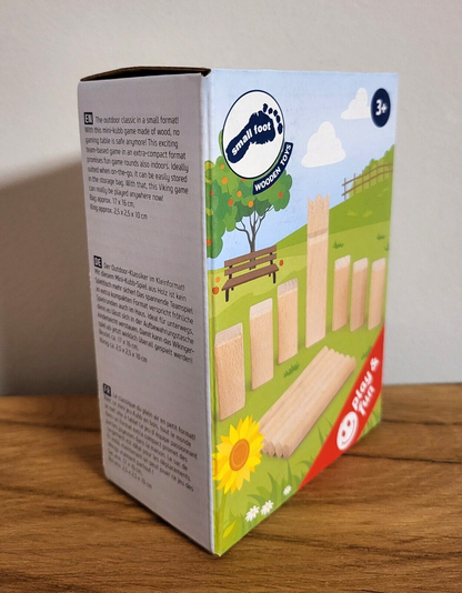 Wikingerspiel Kubb Mini Wurfspiel/Reisespiel/Tischspiel Small foot 17x3x16cm NEU