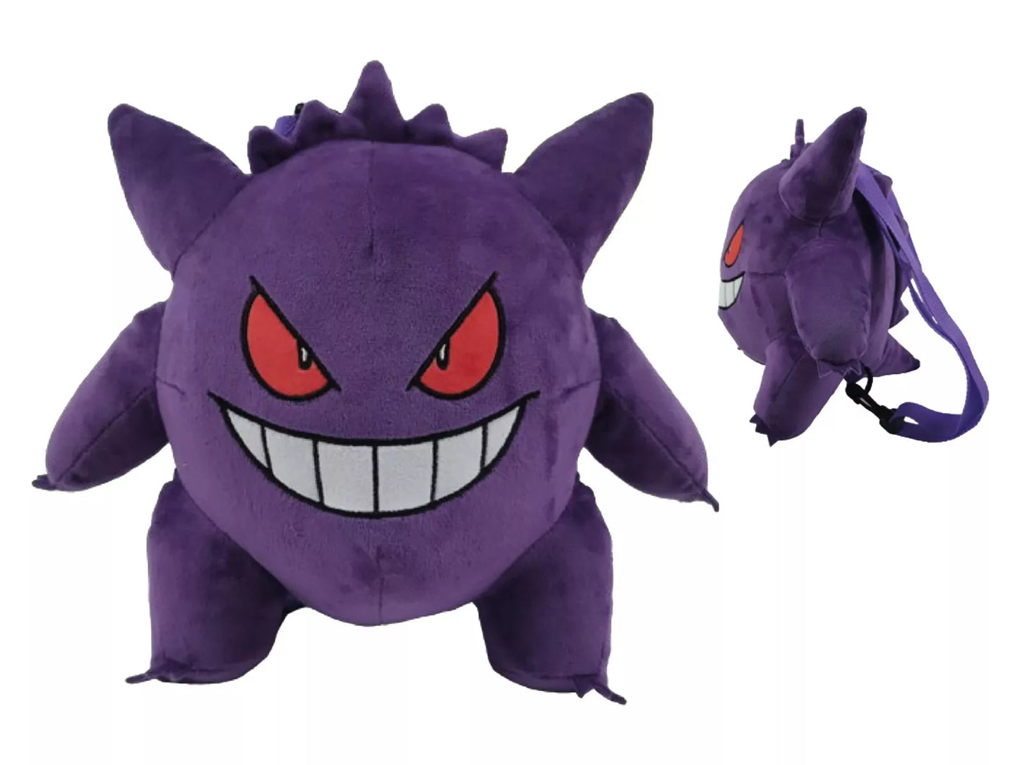 Pokemon Plüschtier Gengar 3D Rucksack Spielzeug Kinder Deko Stofftier Kuscheltier ca.30 cm Plüsch Spiel NEU