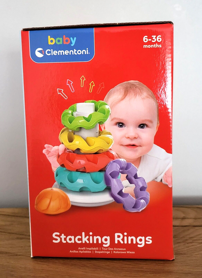 Clementoni Baby - Stapelringe, Lernspielzeug,Motoriktrainer ab 6 Monaten NEU OVP