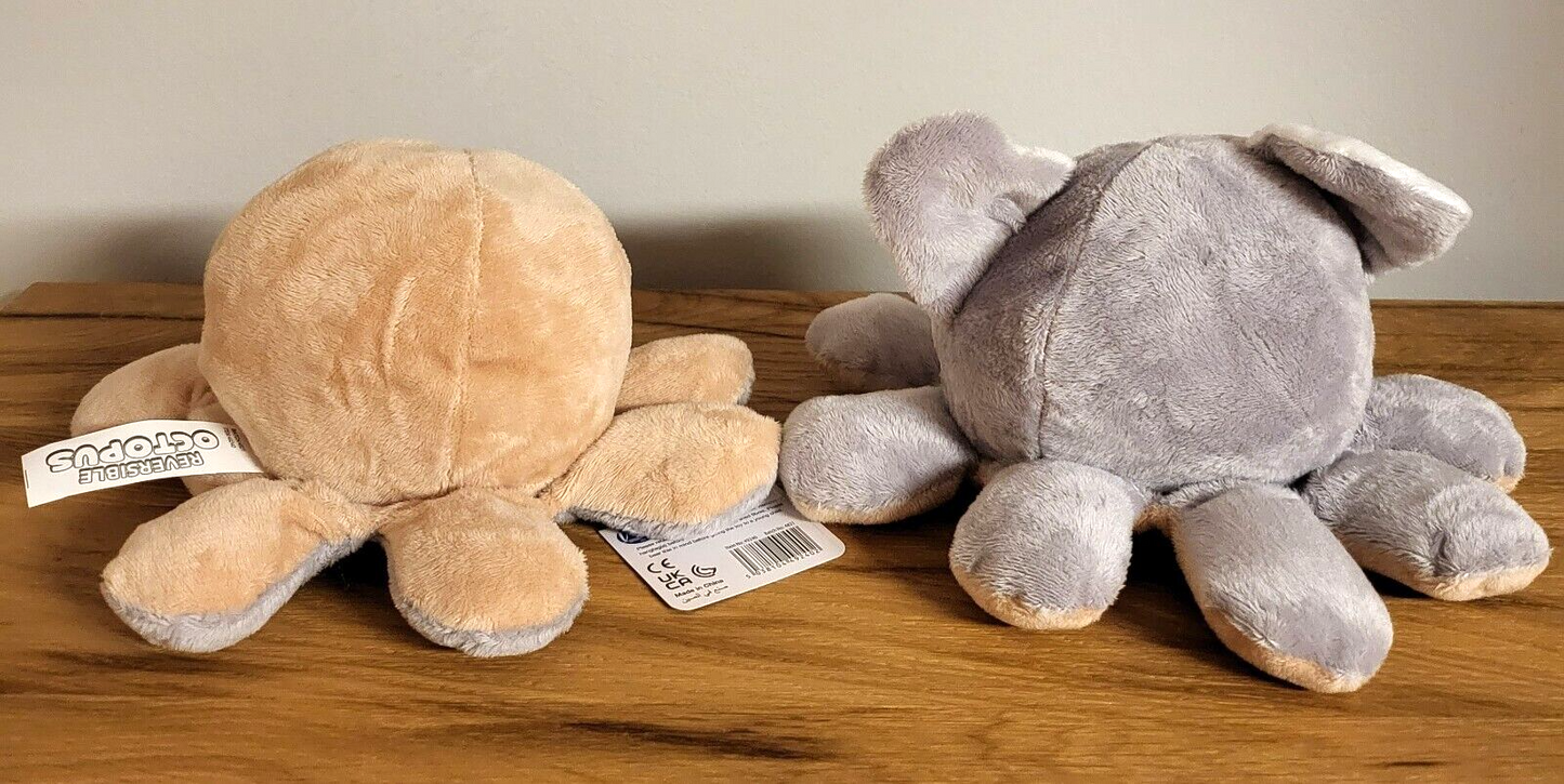 Kuschel/Plüschtier Wendetier Oktopus Dackel/Mops Koala/Faultier NEU 2fach sortiert