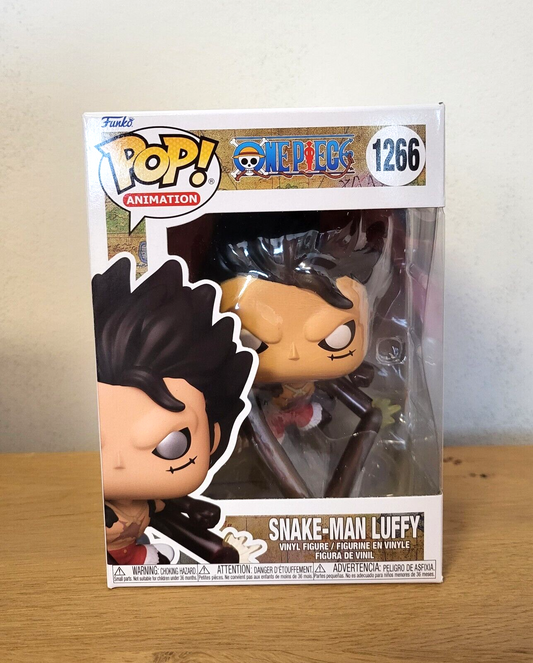 One Piece POP Luffy Snake-Man Vinyl Figur NEU &OVP #1266 ca.13cm Funko Animation