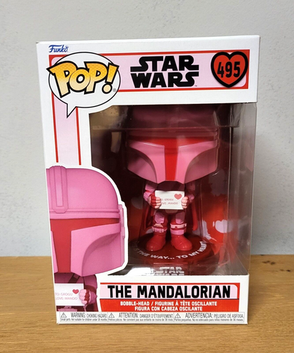 POP! Star Wars Vinyl Figur - Valentines Mandalorian Sonderedition Funko #495 NEU