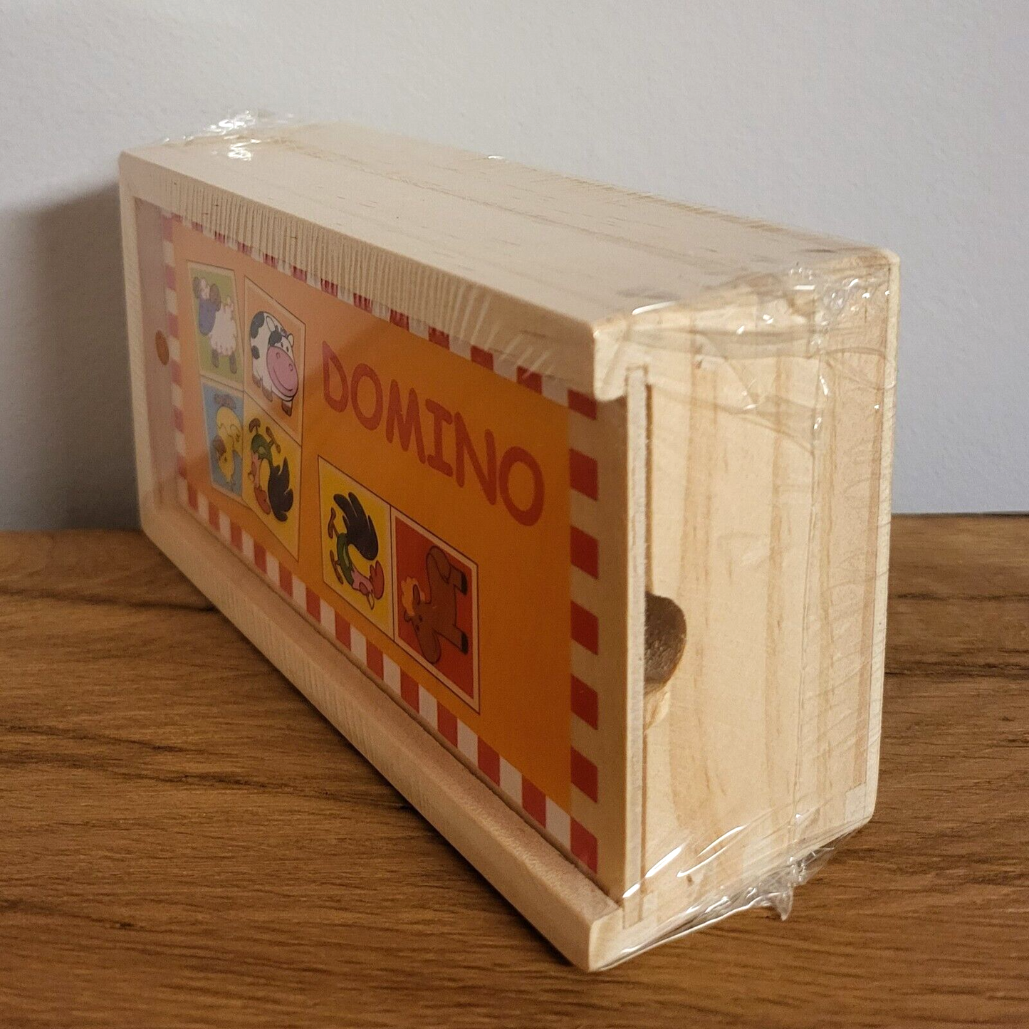 Domino Spiel Holzbox Tiere Small foot 4220 - Domino Zootiere,28-teilig ab 3 Jahren NEU&OVP