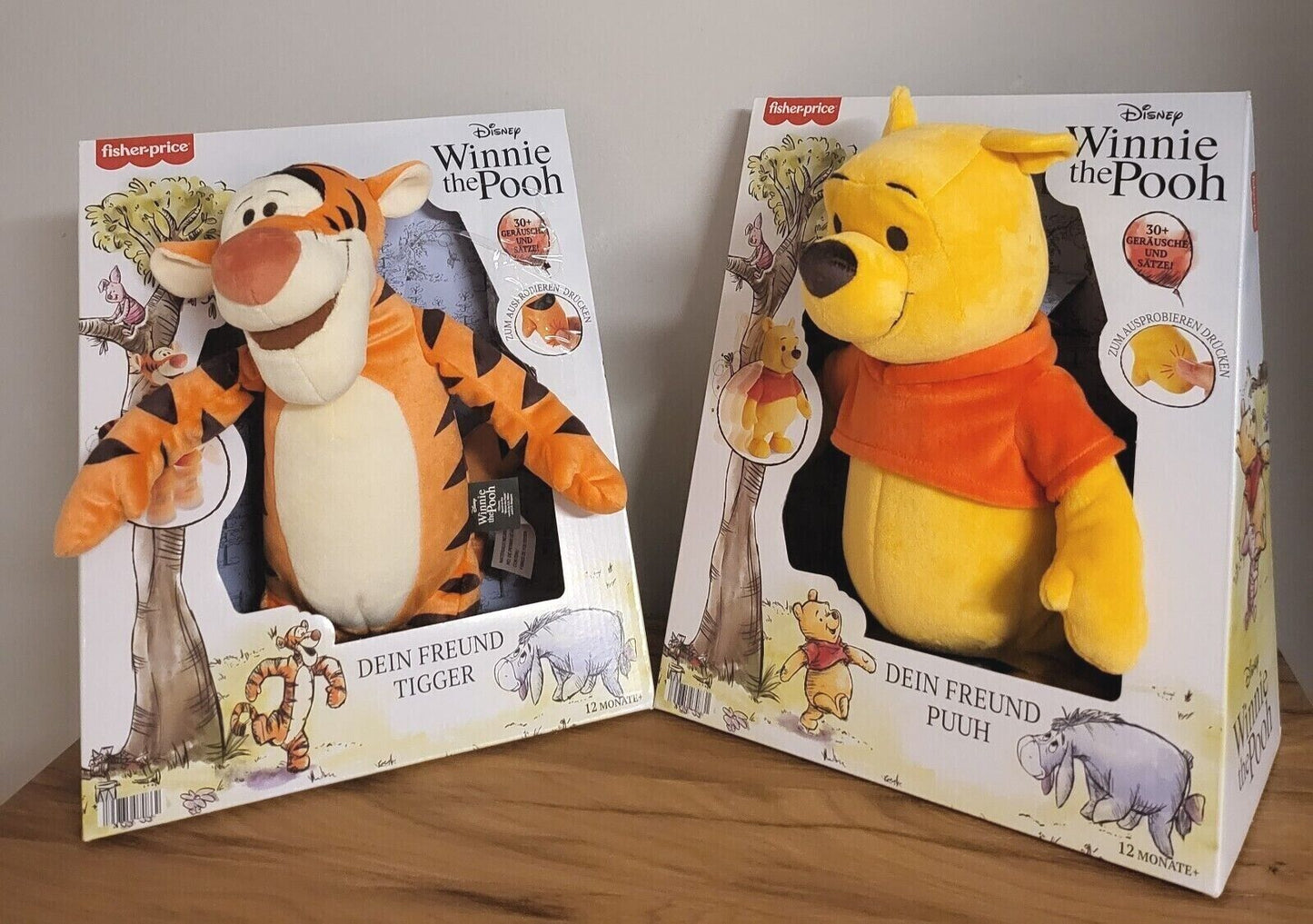 Fisher-Price Disney Plüsch Stofftier Dein Freund Winnie Pooh Puuh / Tigger mit SOUND 30cm NEU & OVP