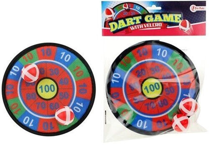 Mini Dart Scheibe Klette inkl. 2 Bälle Toi Toys Spiel Kinder Reise ca. 18cm NEU
