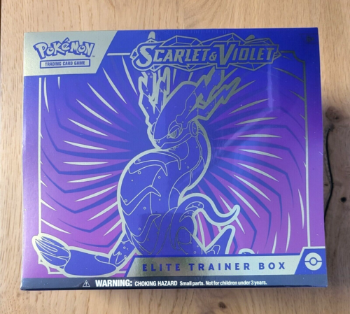 Pokemon Karmesin & Purpur ETB Miraidon Top Trainer Box Booster EN NEU & OVP 2023